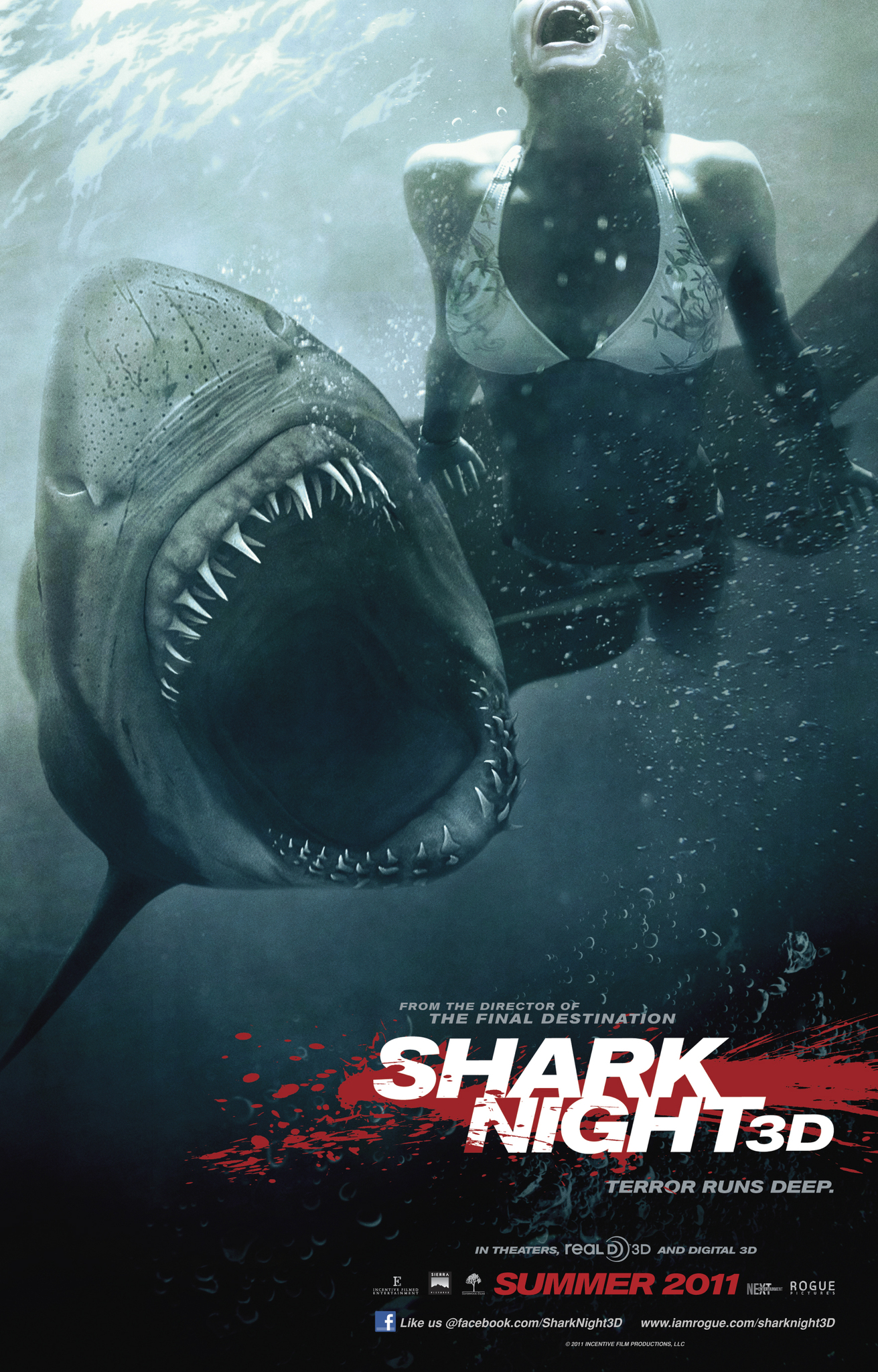 Shark Night 3D 2011 filme cenas de nudez